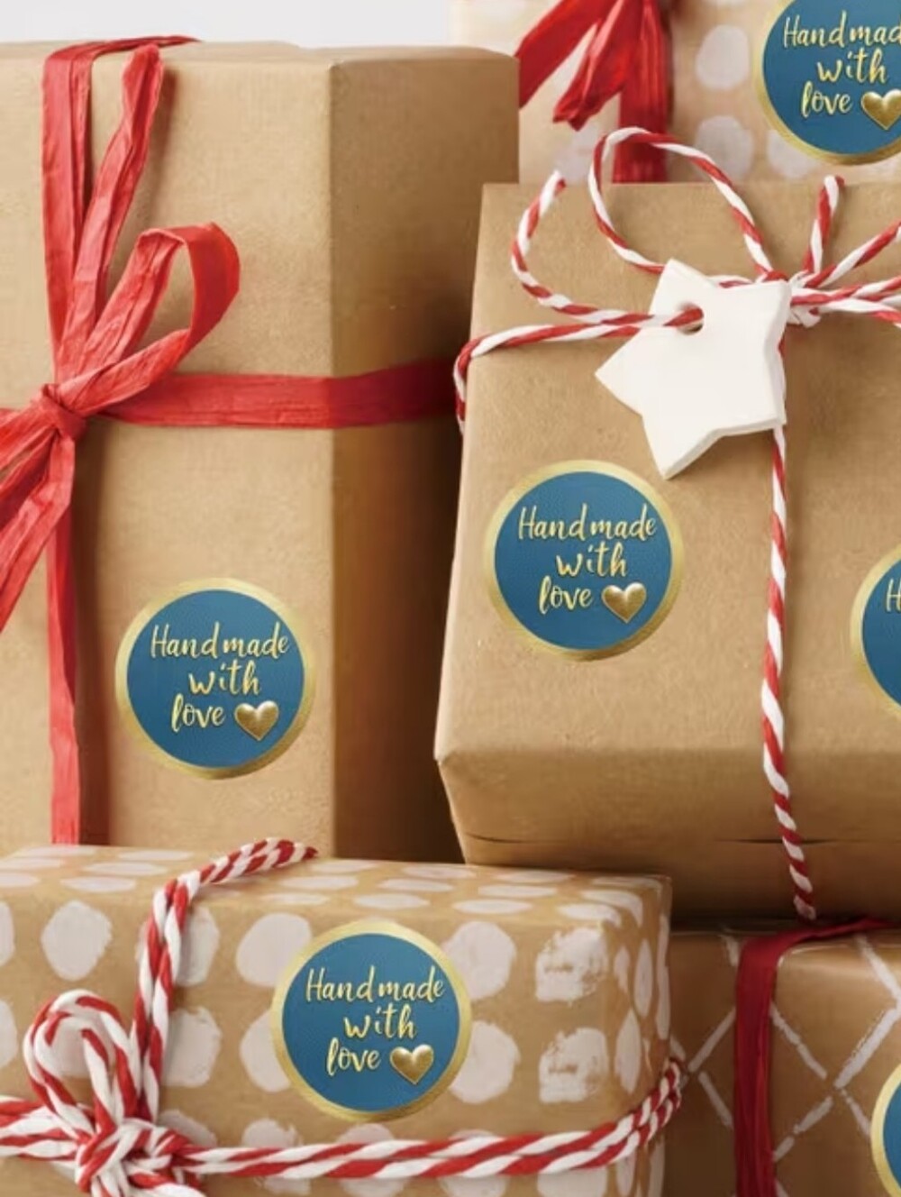 500ct. 'Handmade with Love' Teal & Gold Bonus: 3 Random Polymailers - Picture 3 of 3